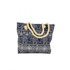 sac de plage bohème à motifs Éléphants